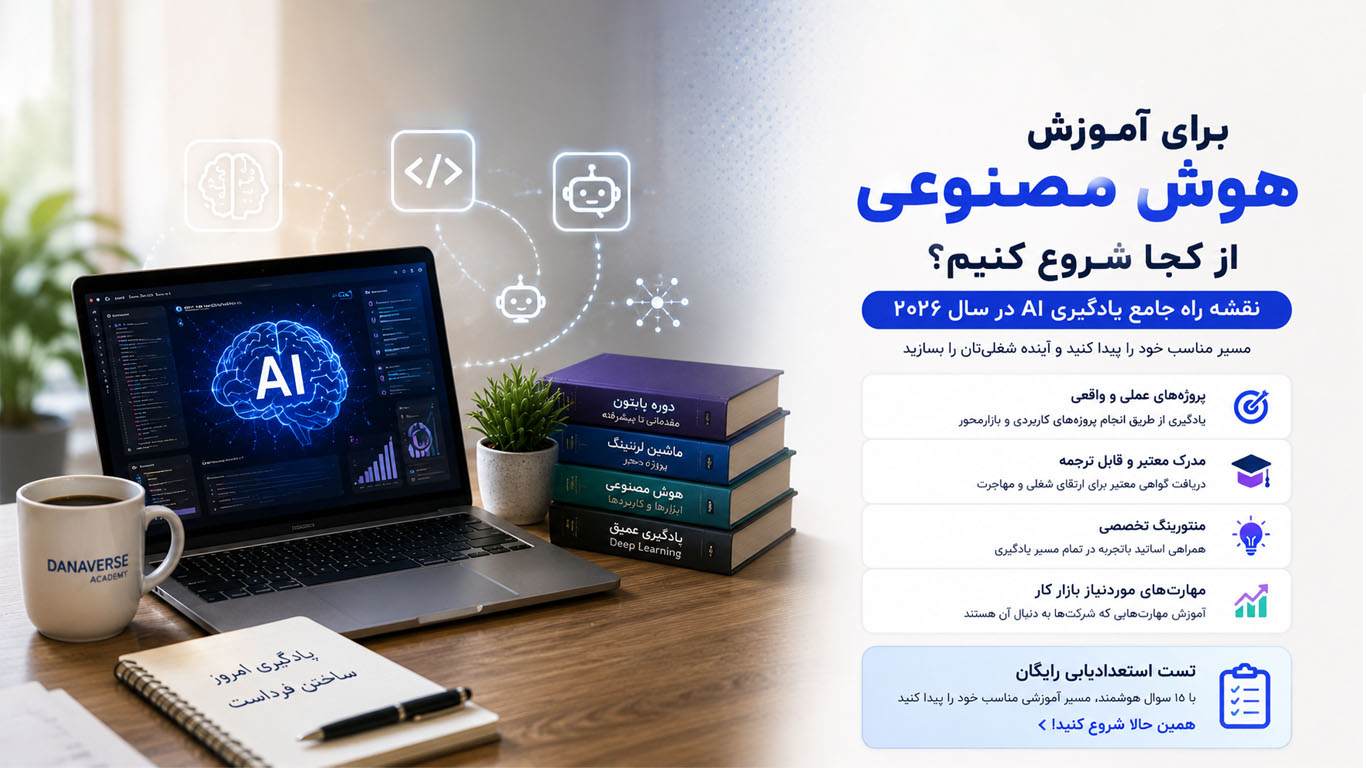 برای آموزش هوش مصنوعی از کجا شروع کنیم؟ (نقشه راه ۲۰۲۶)